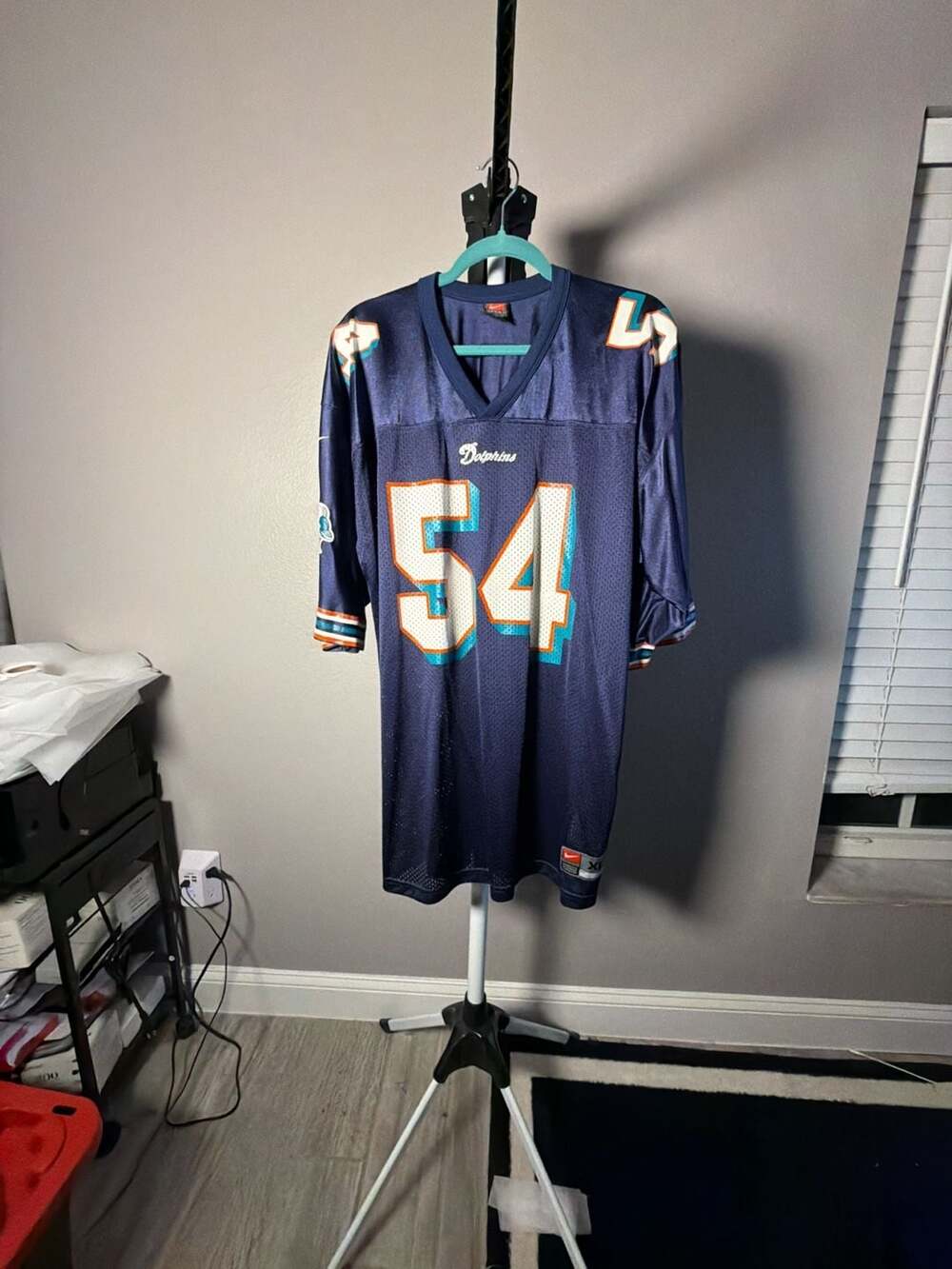 Nike Zach Thomas Miami Dolphins Jersey Size XL Blue NFL Football Jersey